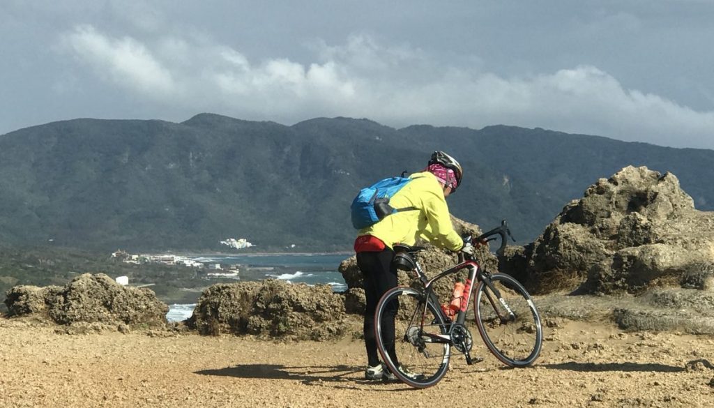 Cyclist in Kenting Province Taiwan