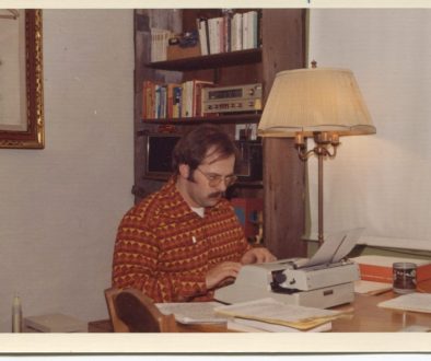 Jack at typewriter 1973